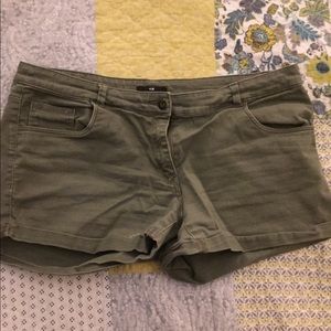 Green shorts