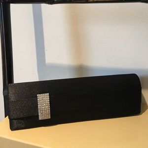 Black Satin Clutch
