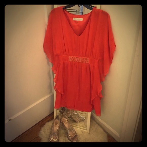 Trina Turk coral dress. Size 2.