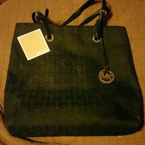 black MK bag