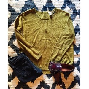 H&M Yellow/Gray Sweater