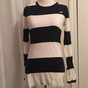 Blue and white long sleeve