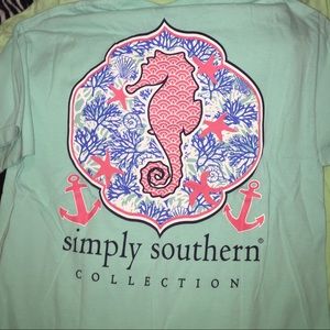 Seahorse simply southern shirt