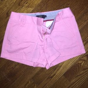 Pink J. Crew Chino Shorts