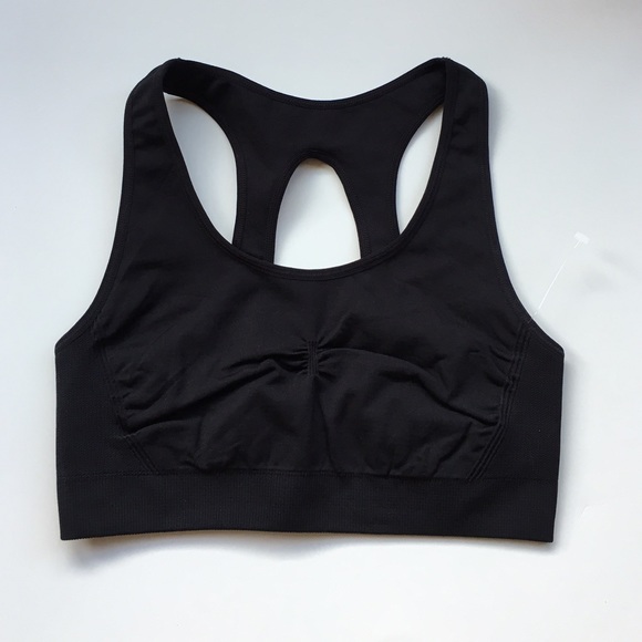 NWOT Black Sports Bra - Picture 2 of 3