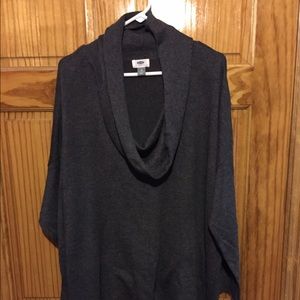 Cowl Neck Grey Long Sleeve Sweater