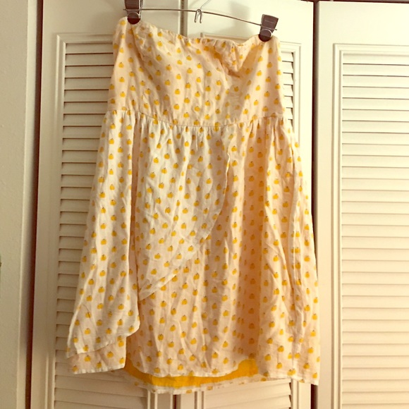Peach patterned tulip dress