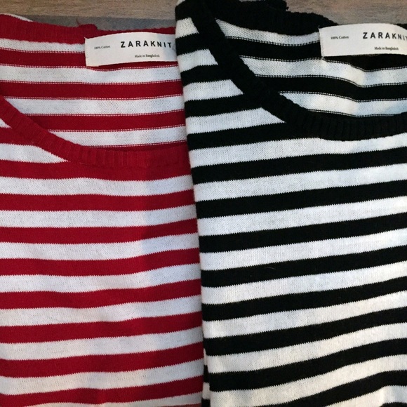 Zara Striped Sweater Bundle Size Medium
