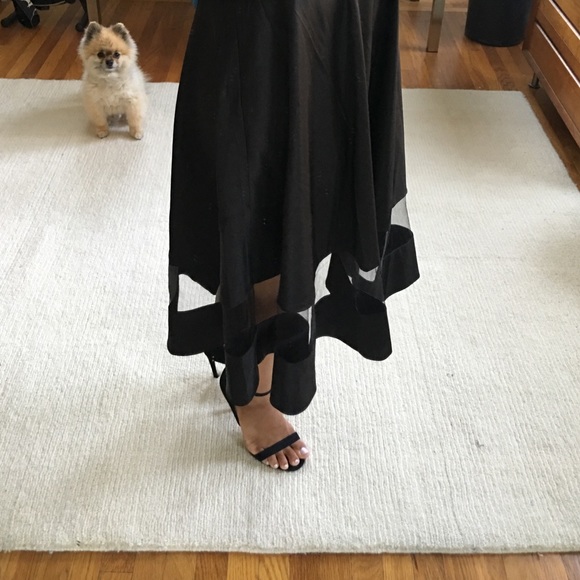 Lulu's Skirts - Lulu's Sheer and Now Black Midi Skirt Lulu's Skirts - Lulu's Sheer and Now Black Midi Skirt