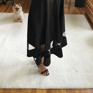 Lulu's Skirts - Lulu's Sheer and Now Black Midi Skirt Lulu's Skirts - Lulu's Sheer and Now Black Midi Skirt