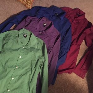 Lot of 4 H&M easy iron Long sleeve button downs
