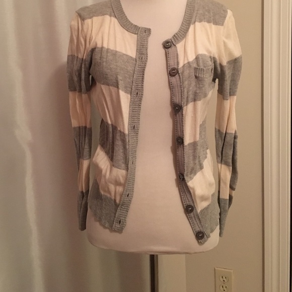Cream and grey cardigan