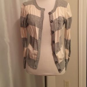 Cream and grey cardigan