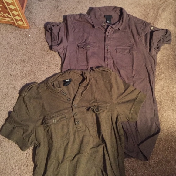 2 H&M short sleeve shirts