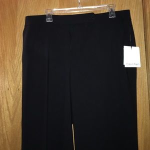 NWT Calvin Klein Classic Fit Black Dress Pants