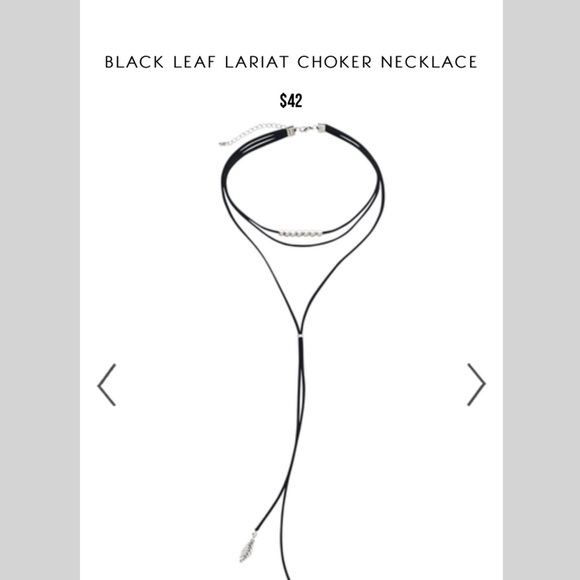 ‼️ 5 for $25 ‼️SUEDE LEATHER LEAF CHOKER SILVER - Picture 3 of 3