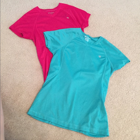 2 champion workout tshirts size small