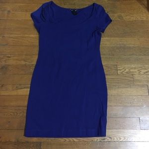 Royal blue body con dress