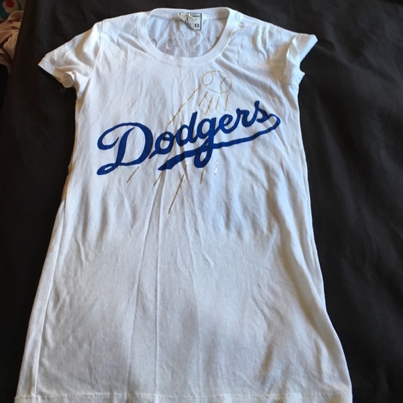 Pink Dodgers tee