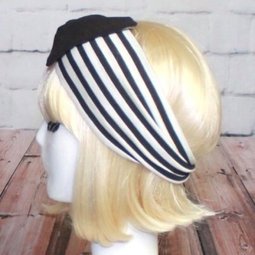 Striped headband bow - Picture 4 of 5