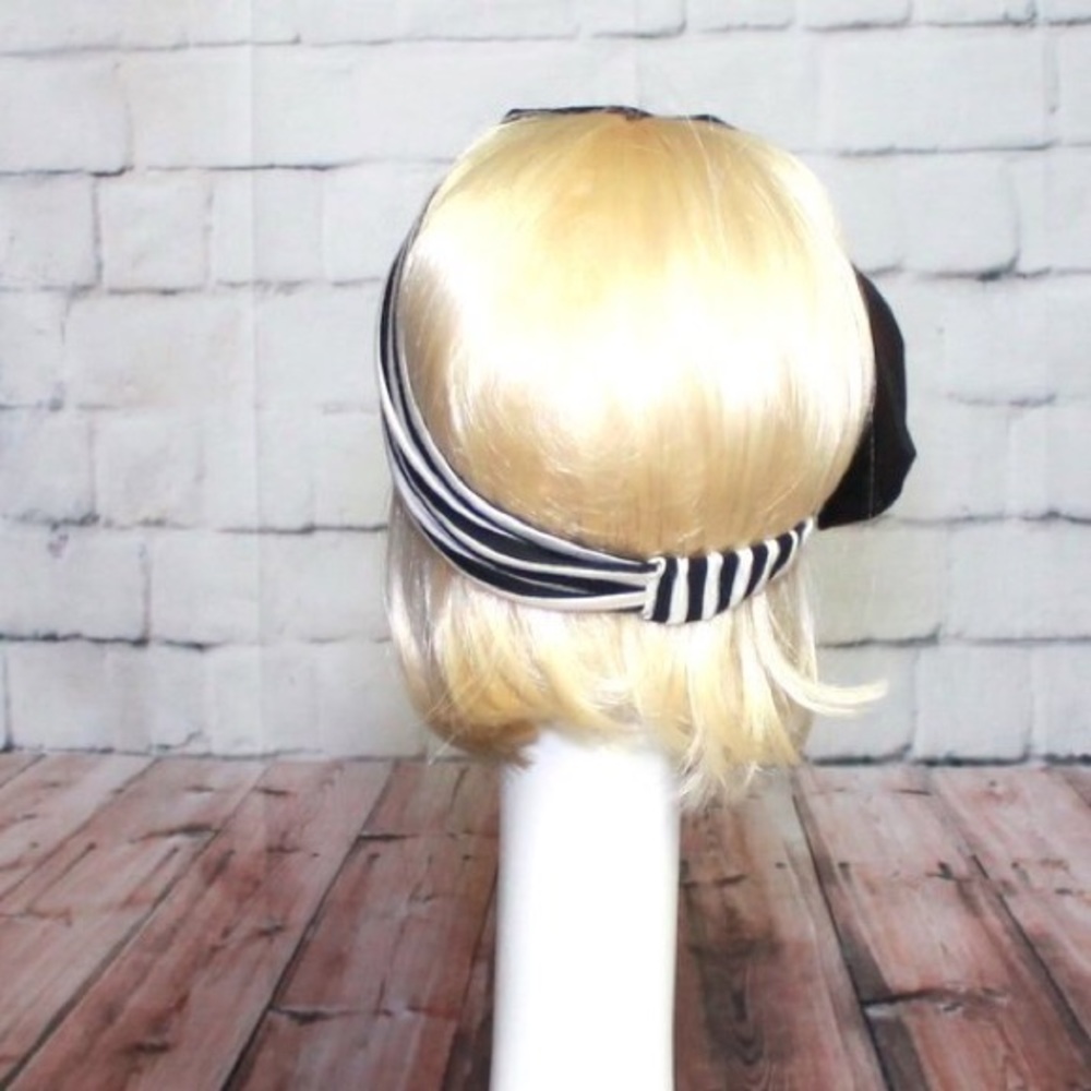 Striped headband bow - Picture 5 of 5