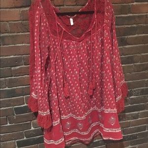 Free People Lace Tunic Dress