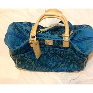 Diane von Furstenberg signature hearts duffel bag