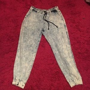 Acid wash Hollister Elastic waistband pants