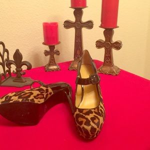 Nine West cheetah Mary Jane ! Haute ! Item