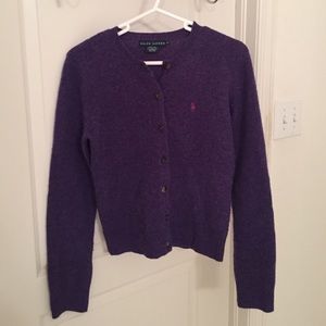 Wool + Rabbit Hair Ralph Lauren Cardigan