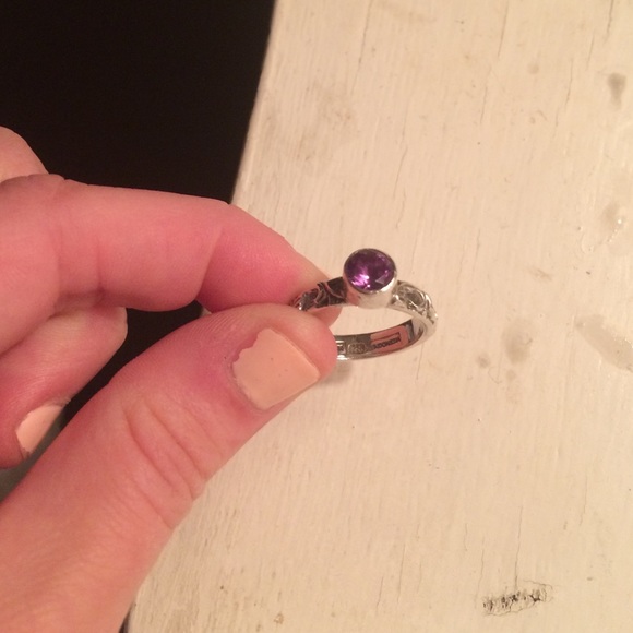 Lori Bonn Amethyst Silver Ring