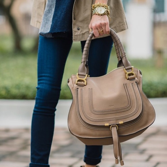Chloe Handbags - SOLD - Chloe LARGE Marcie bag in olive