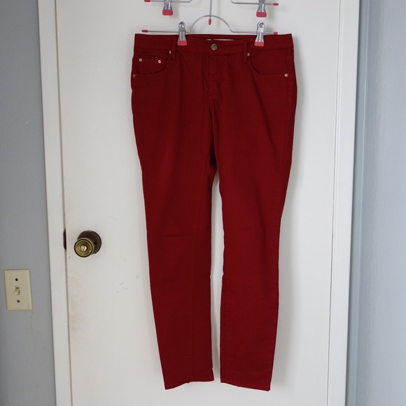 Burgundy Zara Skinny Jeans size 4