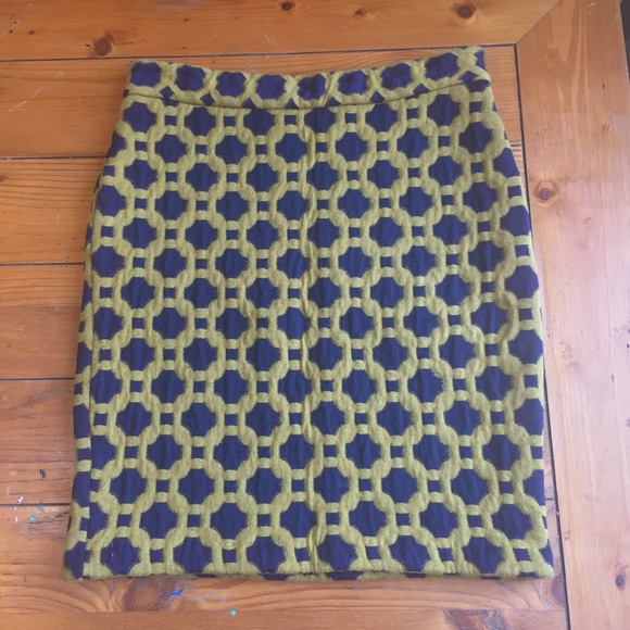 Anthropologie Quilted Pencil Skirt