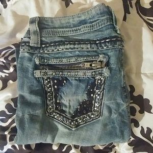 Medium wash miss me jeans