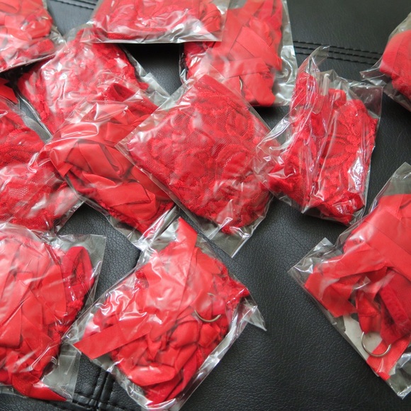 Red Lace Side-Tie Panty - Picture 2 of 2