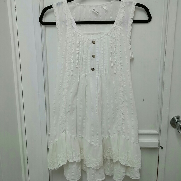 White Ruffle Dress