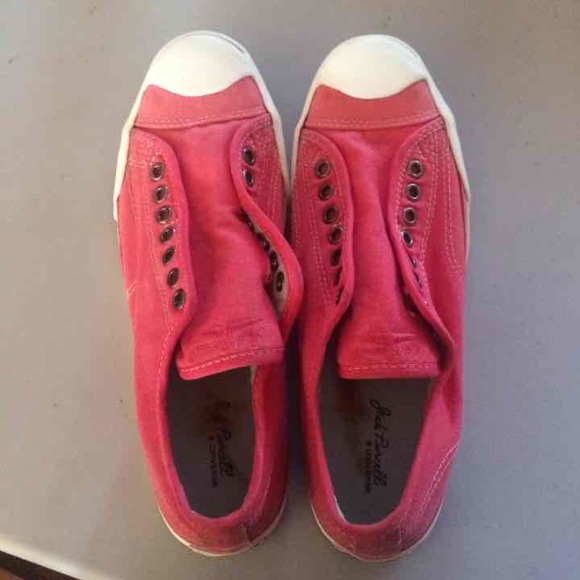 Pink Converse Jack Purcell Shoes