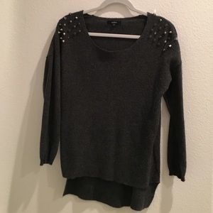 Dark grey sweater with spikes
