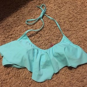 Victoria's Secret flounce halter bikini top
