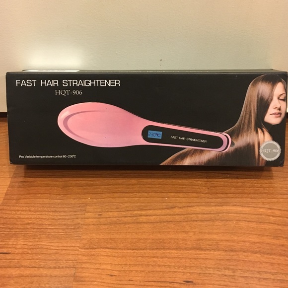 2 in 1 Hair straightener brush--used once!!