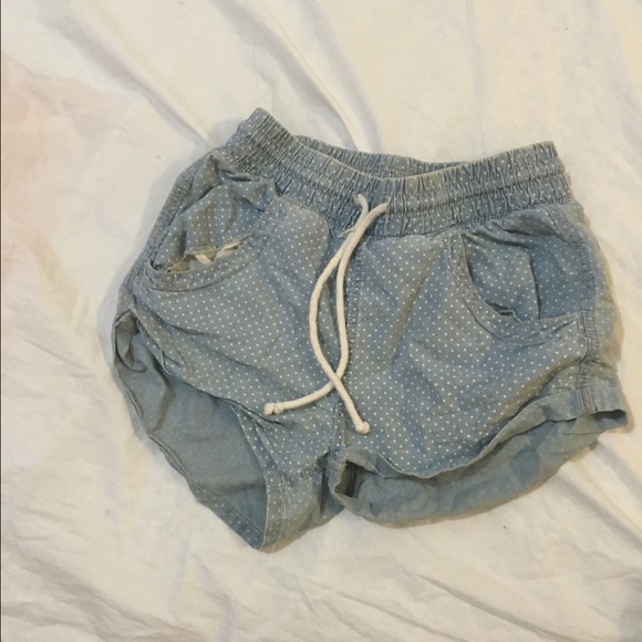 White polka dot daisy Dukes