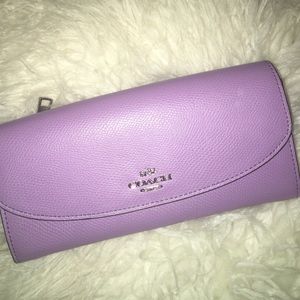 Beautiful pastel purple coach wallet!
