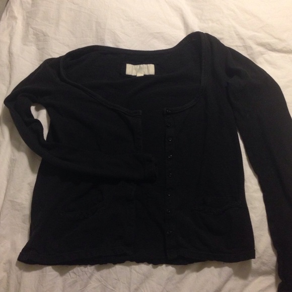 Black American eagle lightweight cardigan