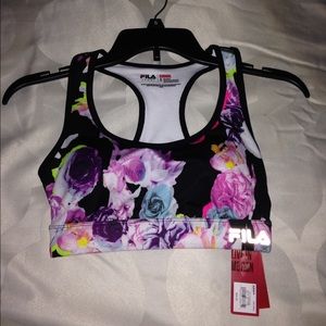 Fila Performance Crop Bra Top, Size S. NWT
