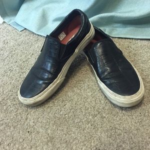 Black slip on vans