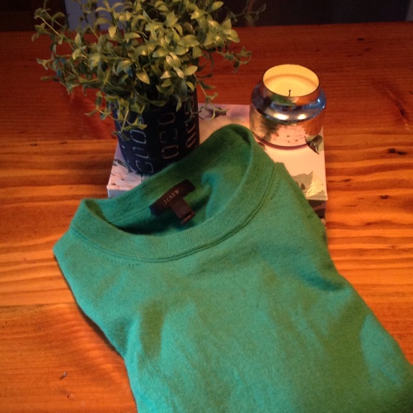 Bright Green J-Crew Wool Tippi Sweater
