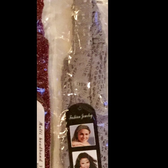 Boho Crochet Lace Wide Headband, Heather Gray NWT! - Picture 4 of 4