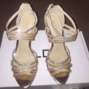 Gold Sparkly Heels