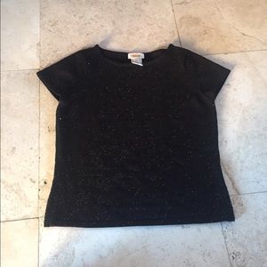 Sparkly black evening shirt